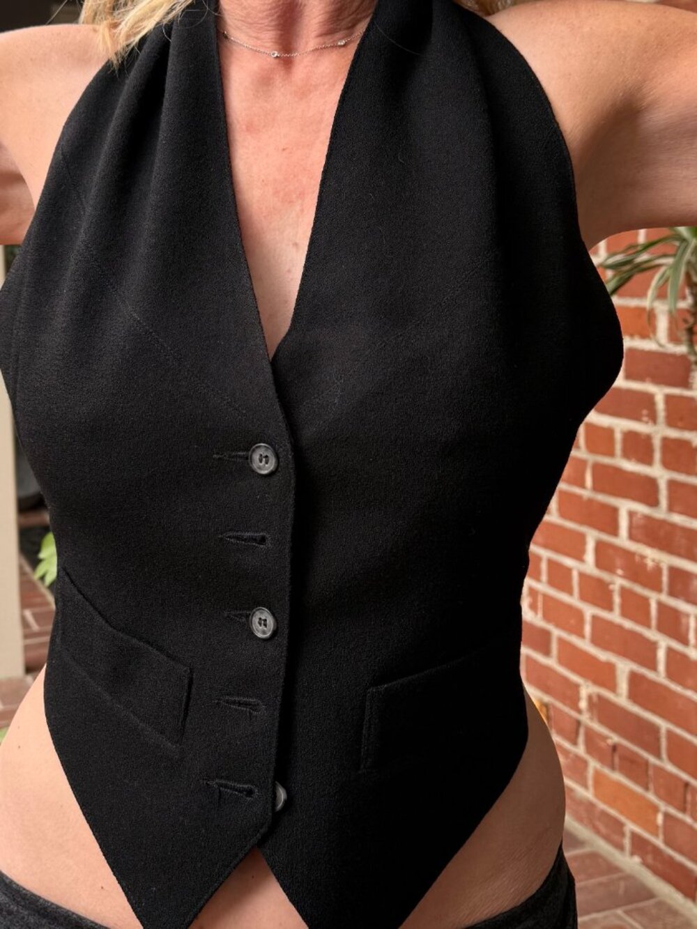 Super Sexy Black bebe Vest
